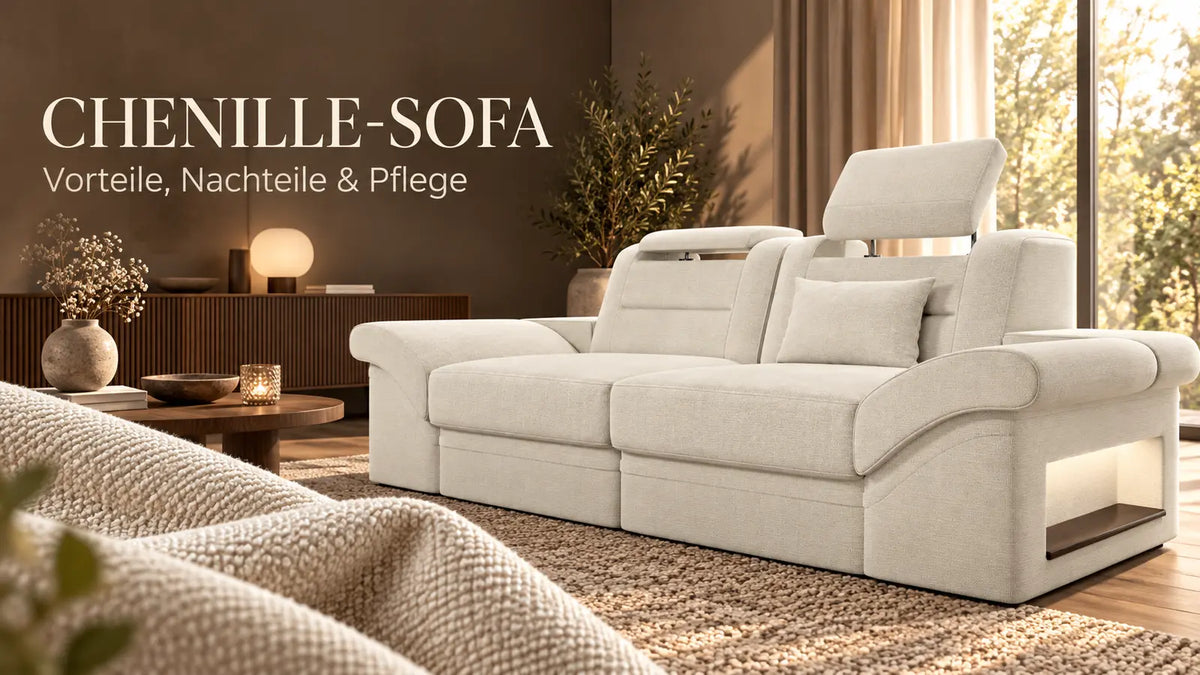 Chenille-Sofa: Vorteile, Nachteile, Qualität und richtige Pflege