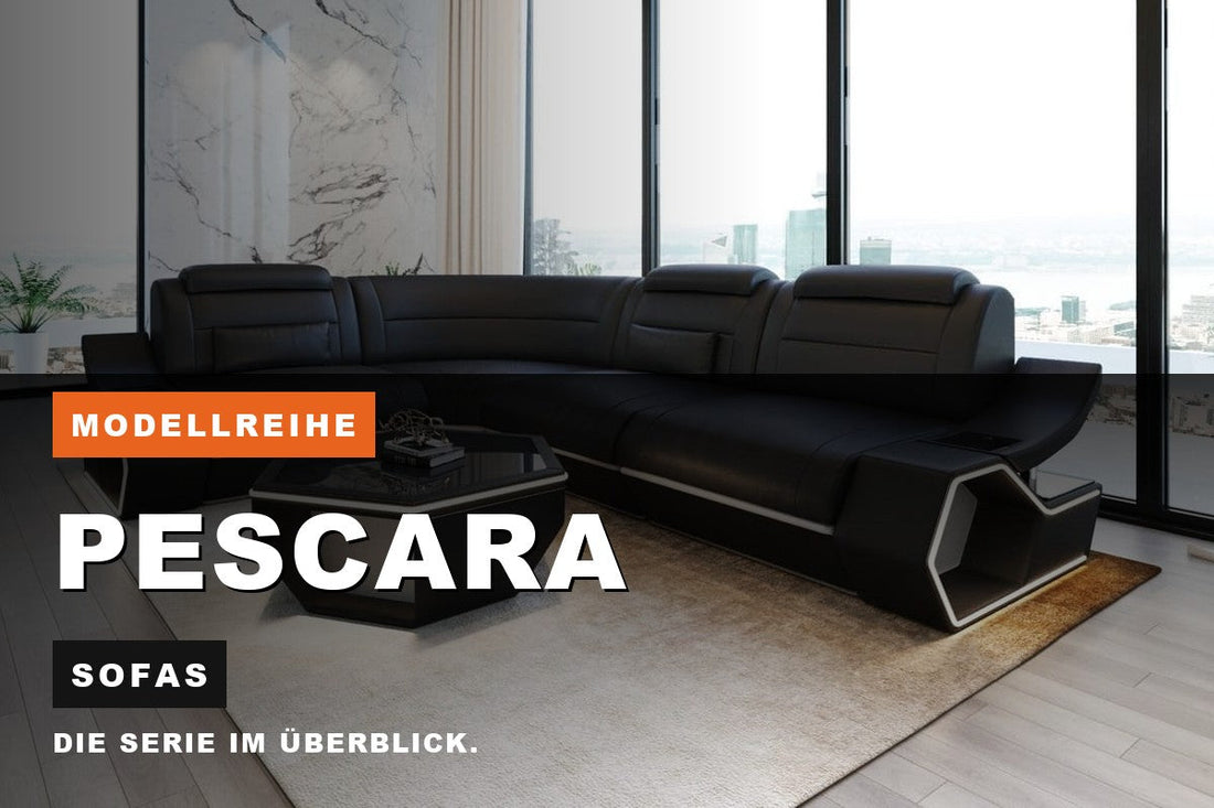 Beitragsbild zur Modellreihe Pescara: Sofas bei Sofa Dreams