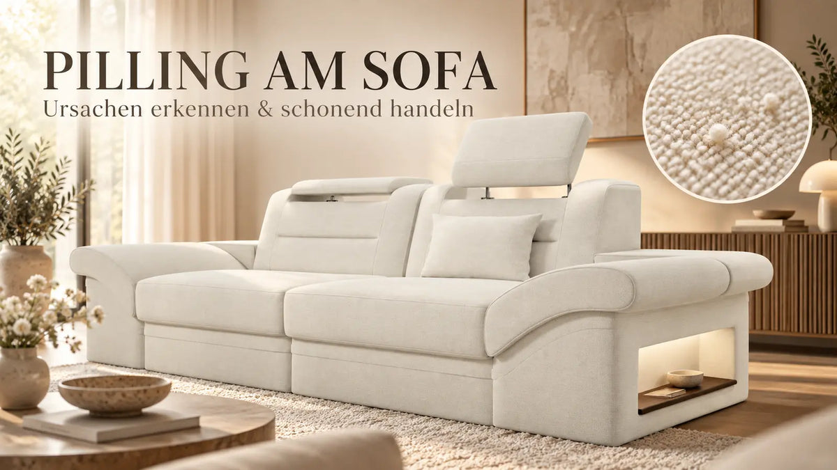 Pilling am Sofa erkennen – Ursachen unterscheiden und schonend handeln