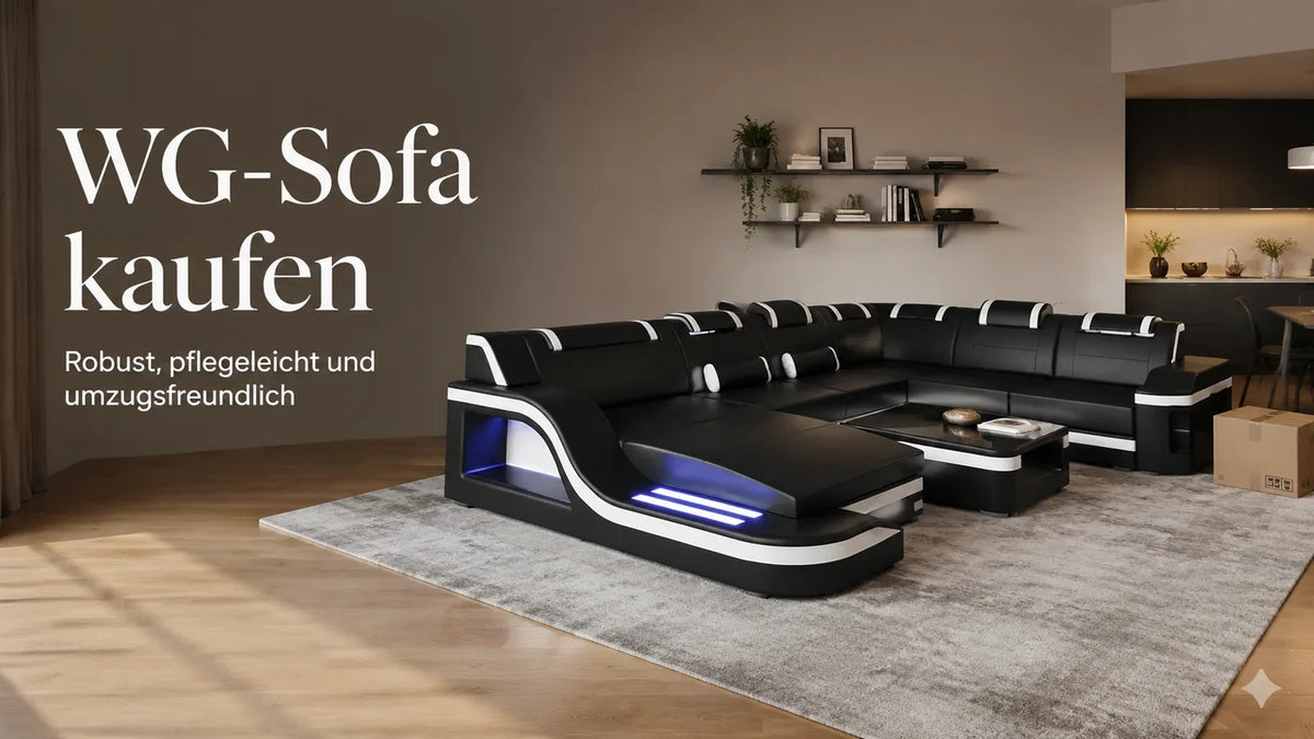 WG-Sofa kaufen: robust, pflegeleicht und umzugsfreundlich auswählen