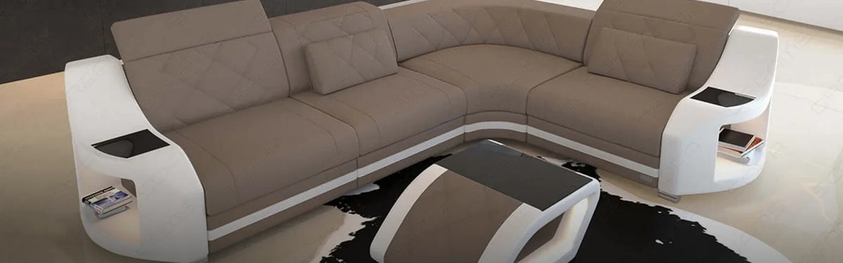 Ecksofa beige kaufen