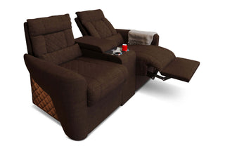 Kinosessel Relax Stoff – Komfort und Stil in Braun aus Strukturstoff für Wohnzimmer