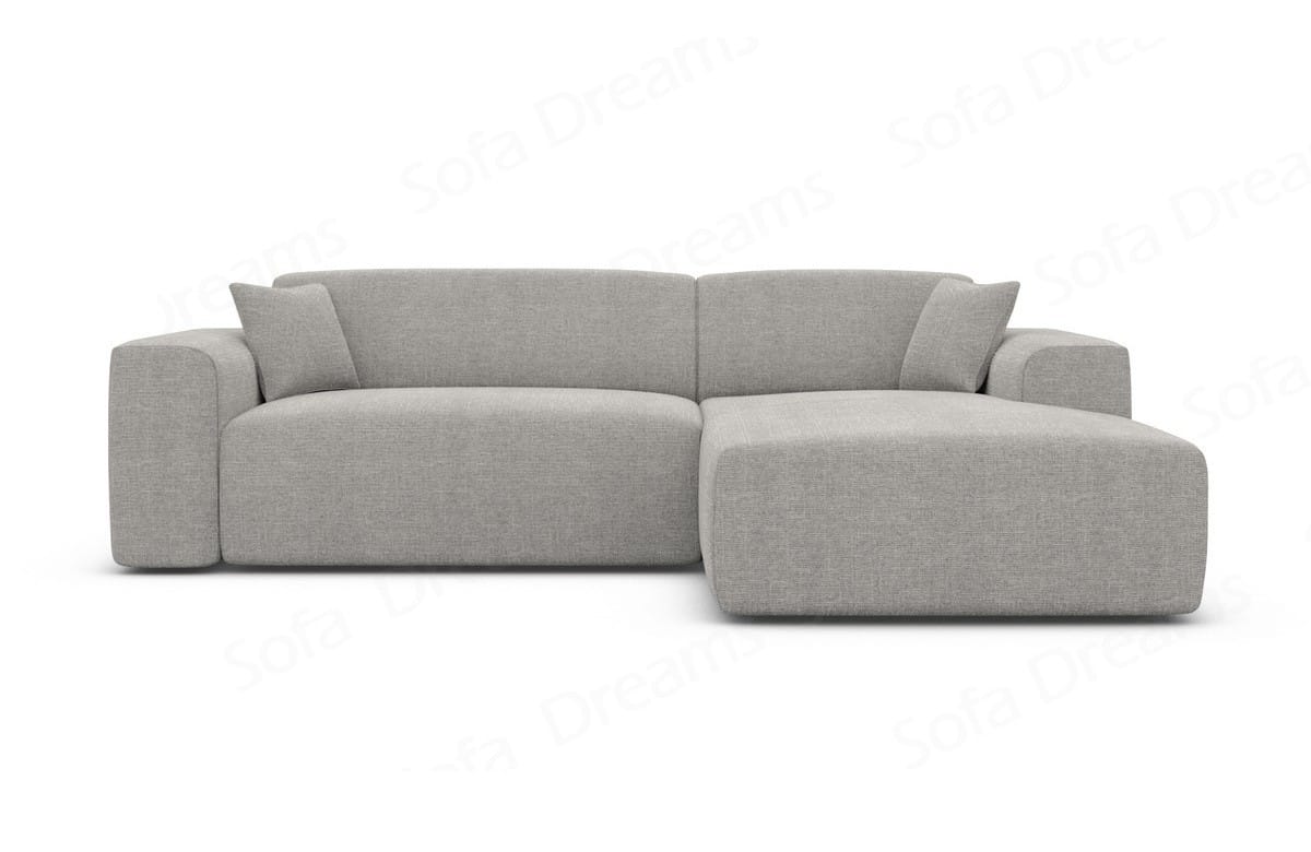 Stoff Ecksofa Mallorca L-Form Hellgrau
