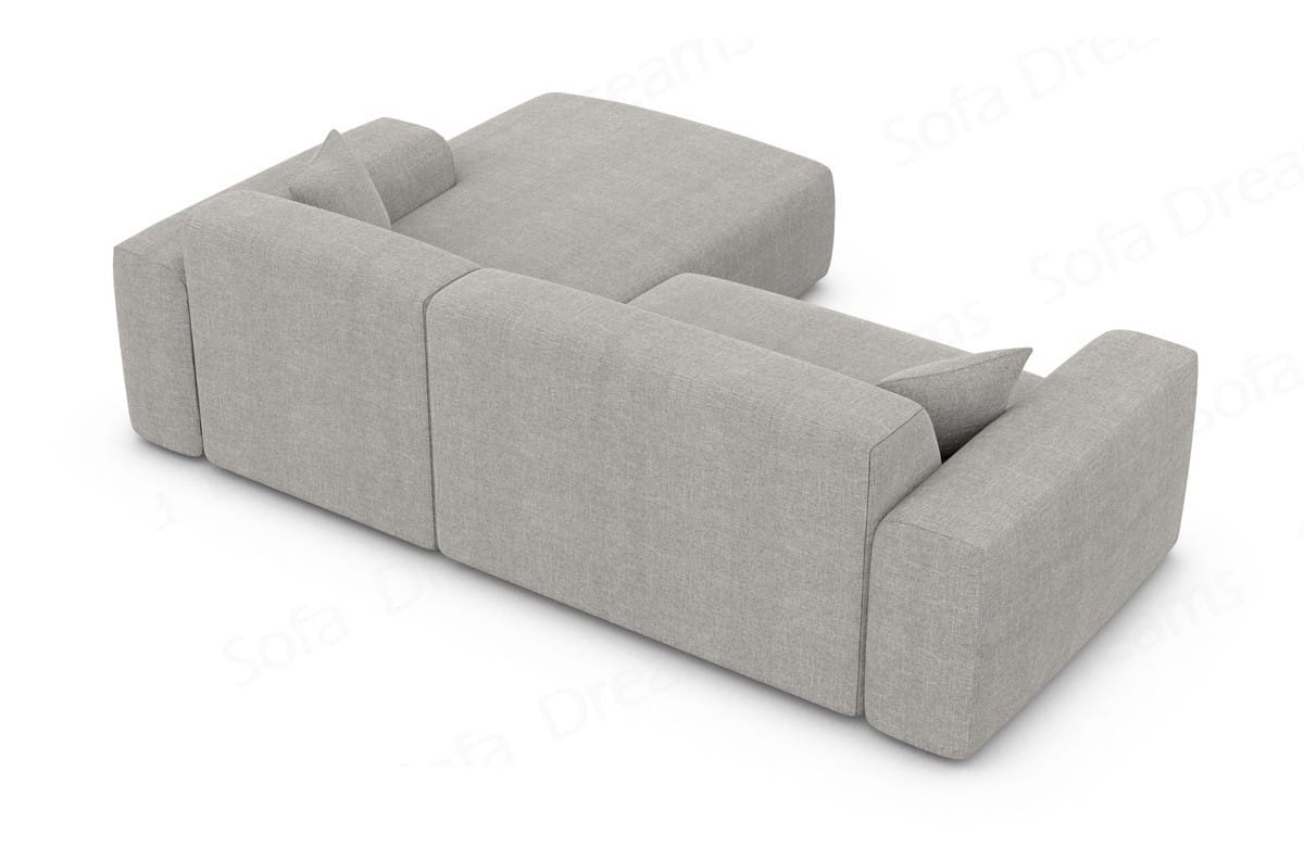 Stoff Ecksofa Mallorca L-Form Hellgrau