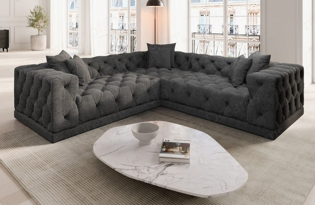 Ecksofa Palma L-Form aus Stoff