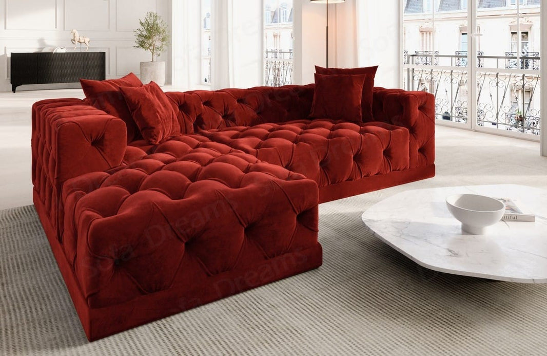 Stoff Ecksofa Palma L-Form