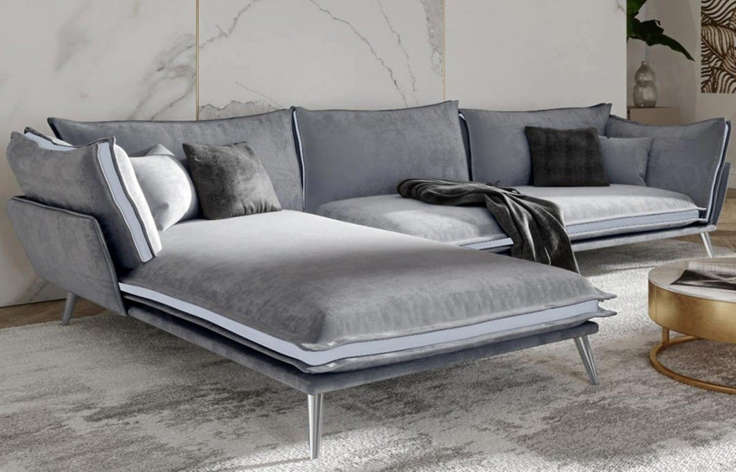 Stoff Ecksofa Lobos L-Form