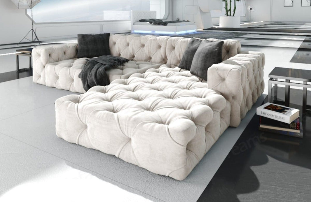 Ecksofa Menorca L-Form aus Stoff