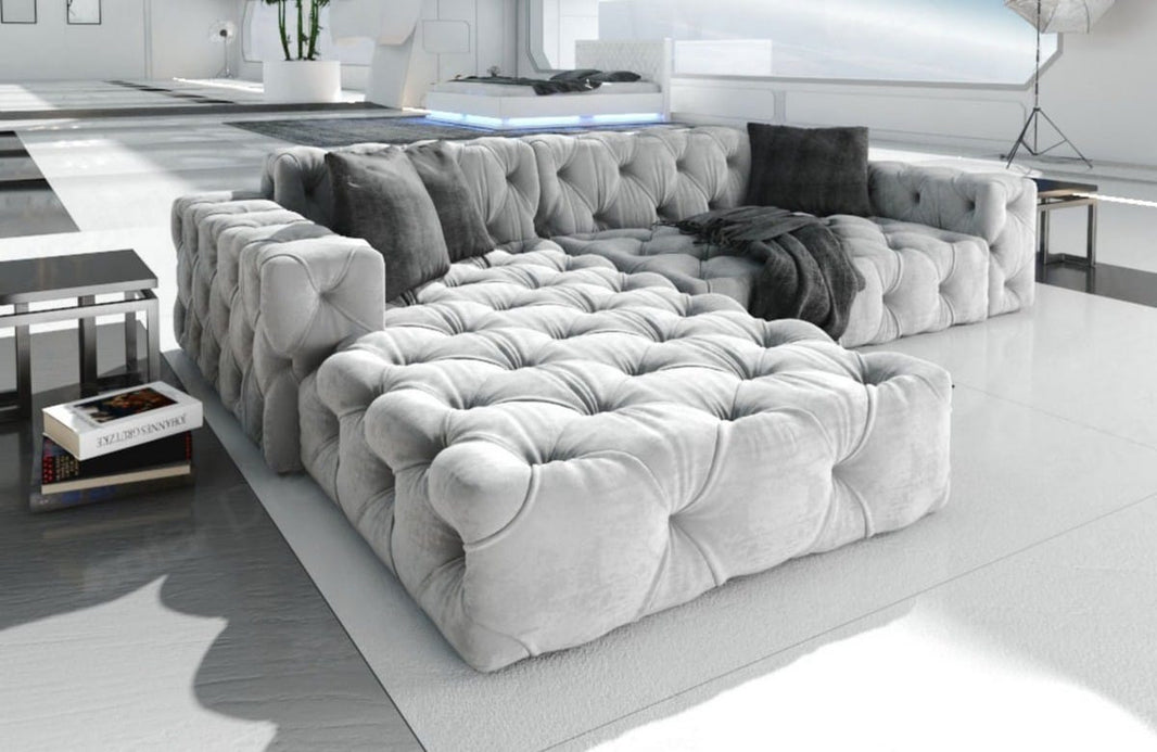 Ecksofa Menorca L-Form aus Stoff