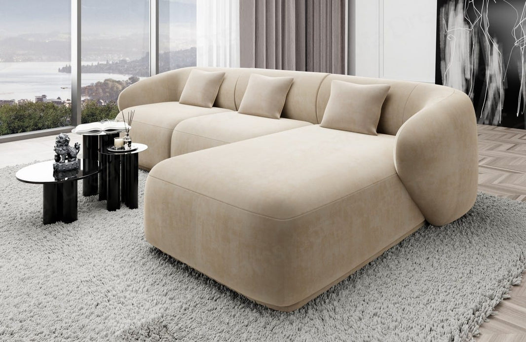 Ecksofa Marbella L-Form aus Stoff