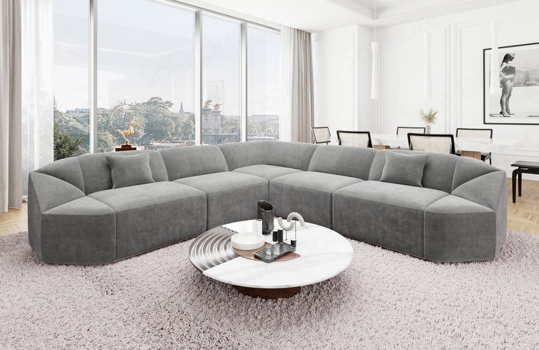 Stoff Ecksofa Cabrera L-Form