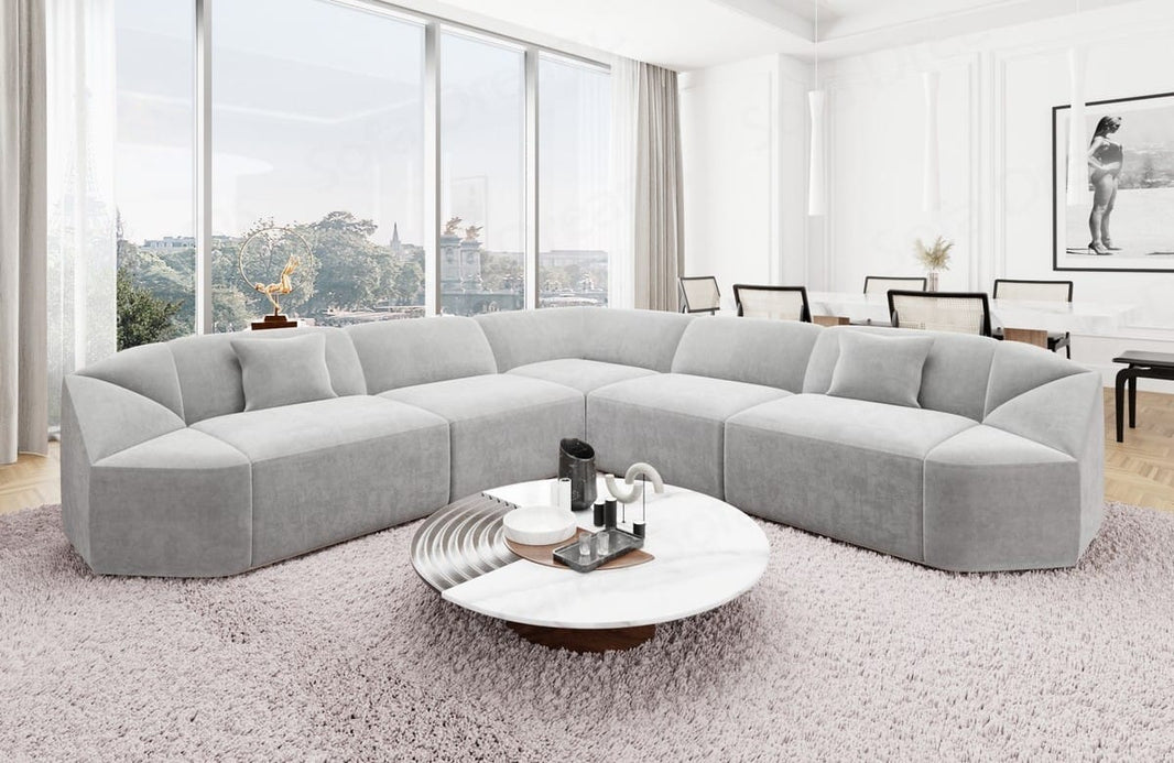 Stoff Ecksofa Cabrera L-Form