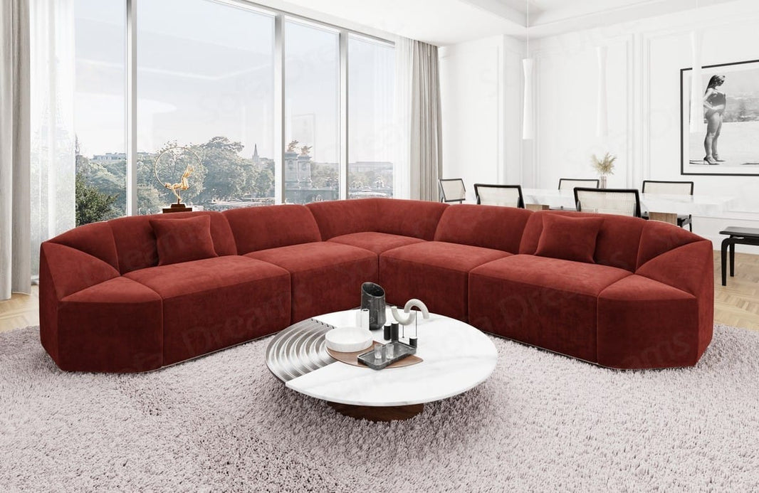 Stoff Ecksofa Cabrera L-Form