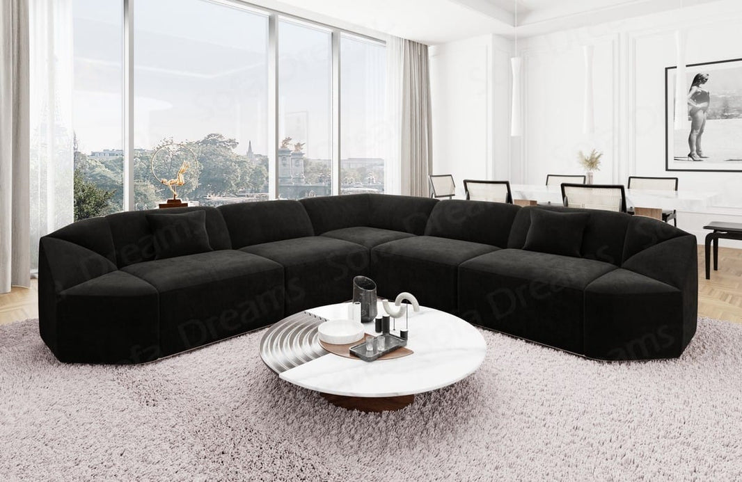 Stoff Ecksofa Cabrera L-Form