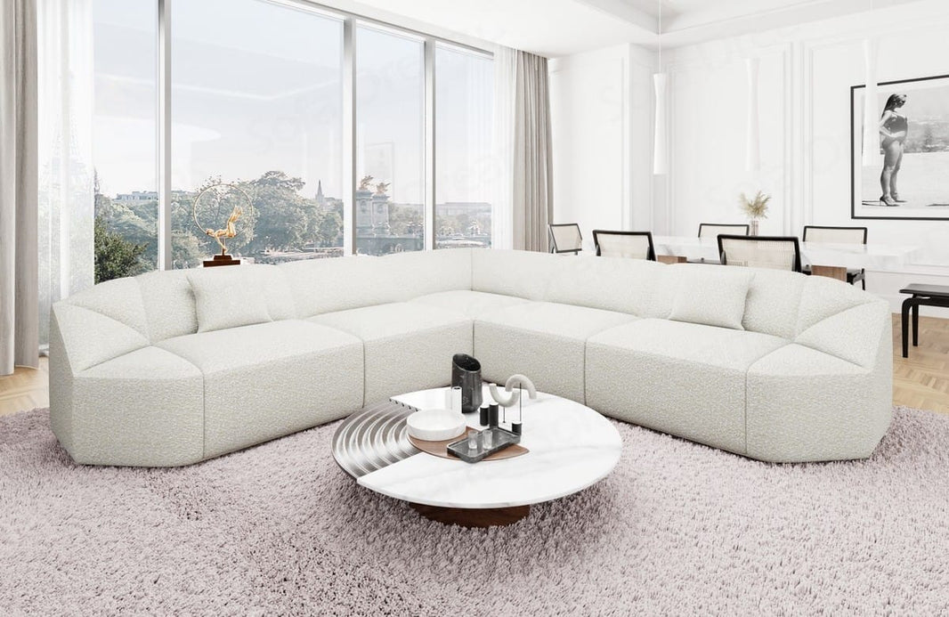 Stoff Ecksofa Cabrera L-Form