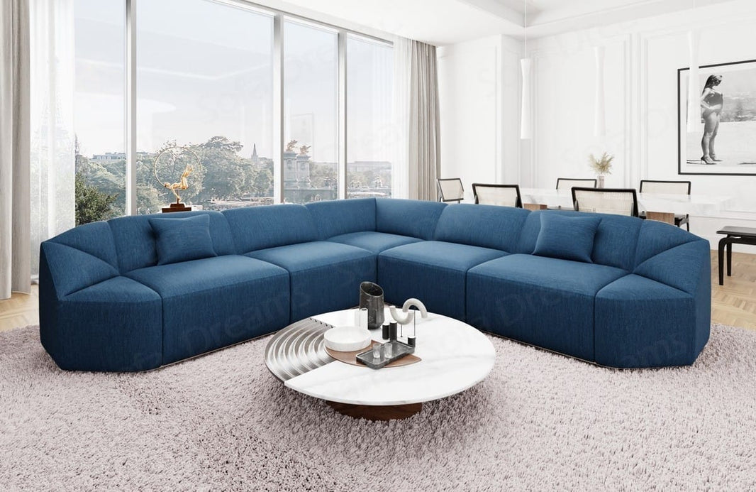 Stoff Ecksofa Cabrera L-Form