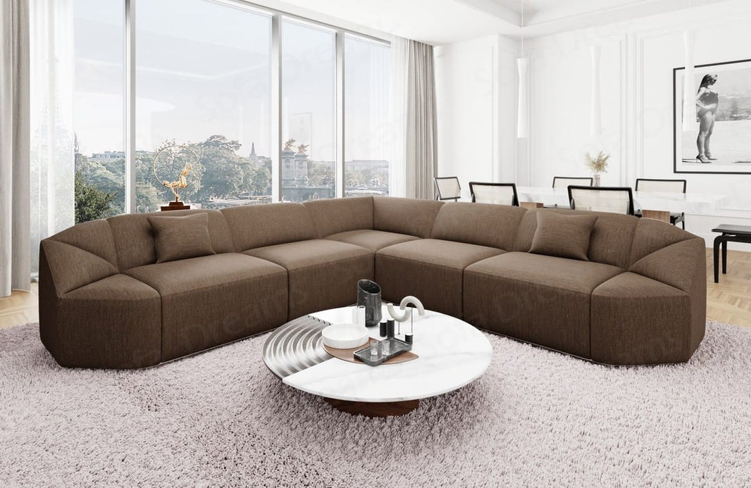 Stoff Ecksofa Cabrera L-Form