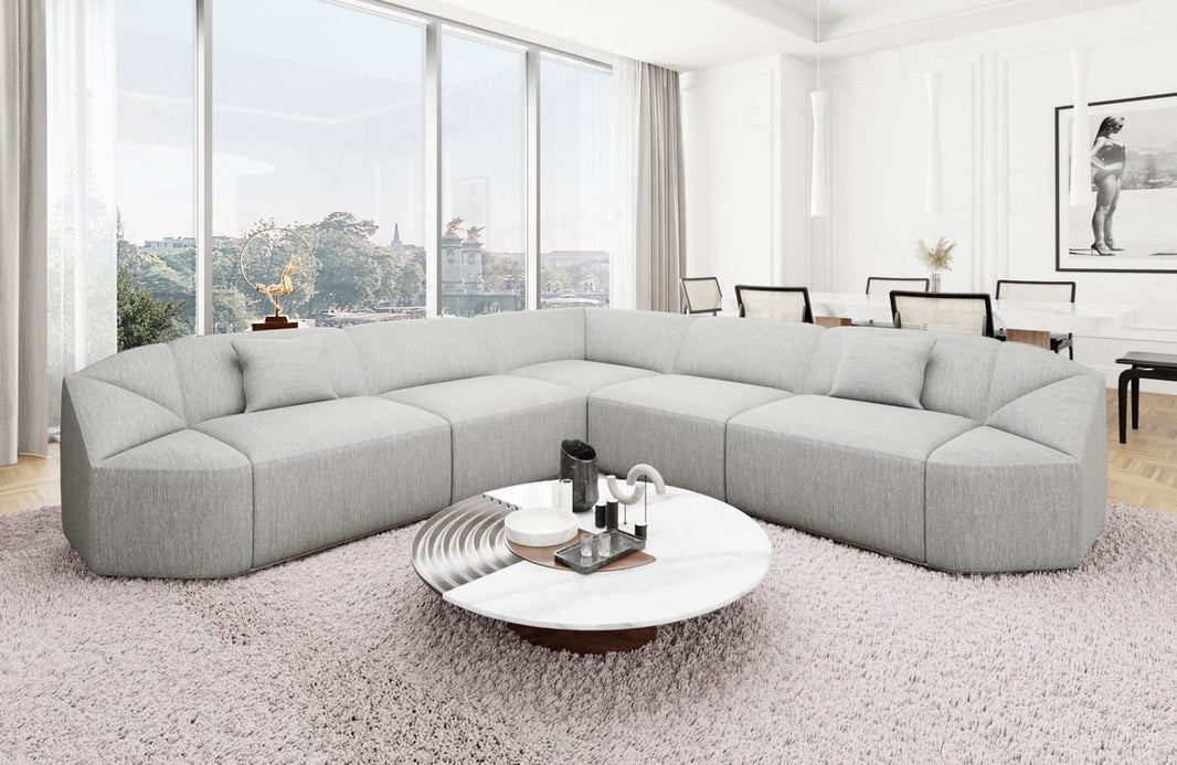 Stoff Ecksofa Cabrera L-Form