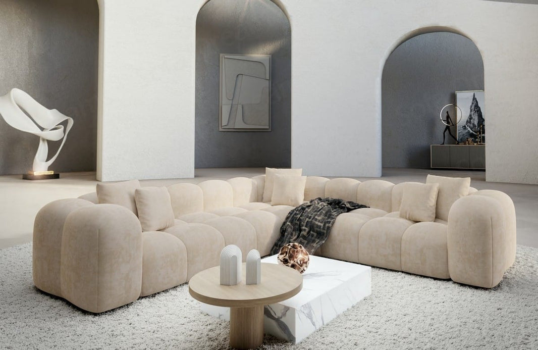 Ecksofa Formentera L-Form aus Stoff