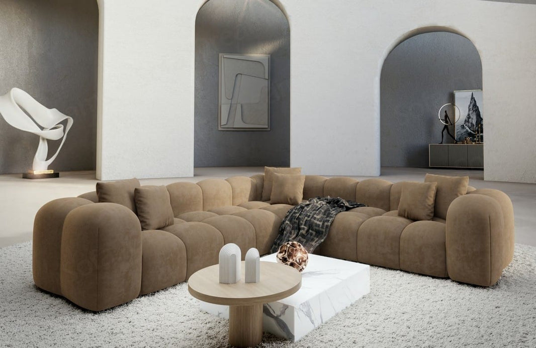 Ecksofa Formentera L-Form aus Stoff