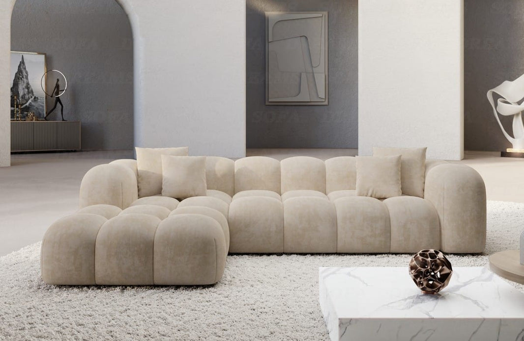 Stoff Ecksofa Formentera L-Form
