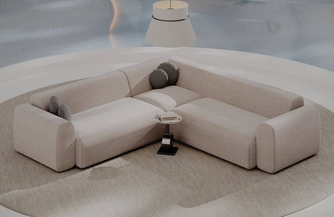 Ecksofa Cortegada L-Form aus Stoff