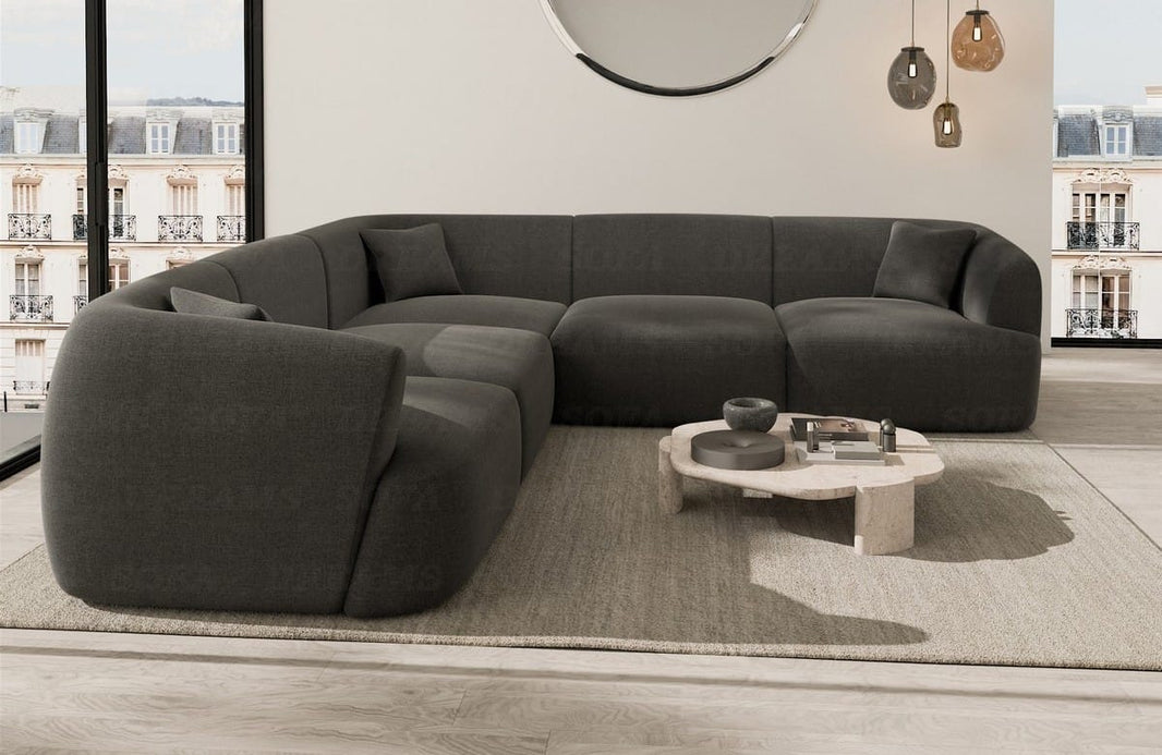 Stoff Ecksofa Tabarca L-Form