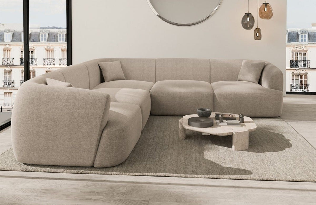 Stoff Ecksofa Tabarca L-Form