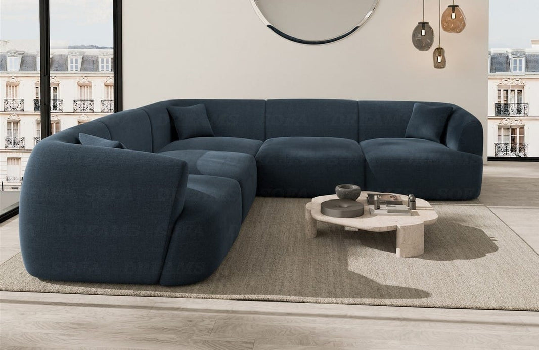 Stoff Ecksofa Tabarca L-Form