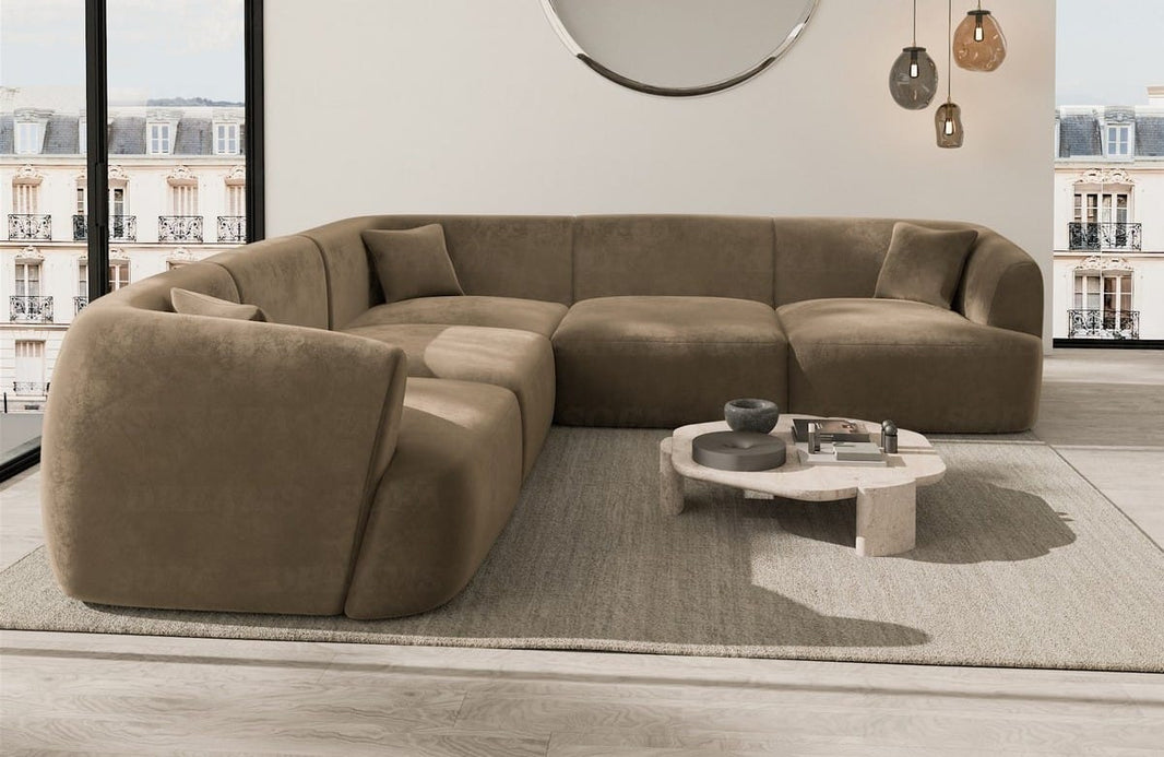 Stoff Ecksofa Tabarca L-Form