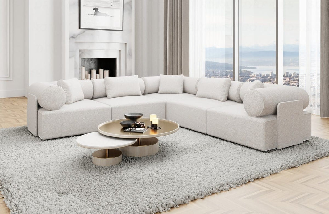 Ecksofa Laguardia L-Form aus Stoff