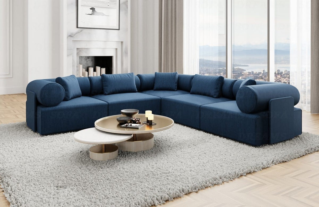 Ecksofa Laguardia L-Form aus Stoff