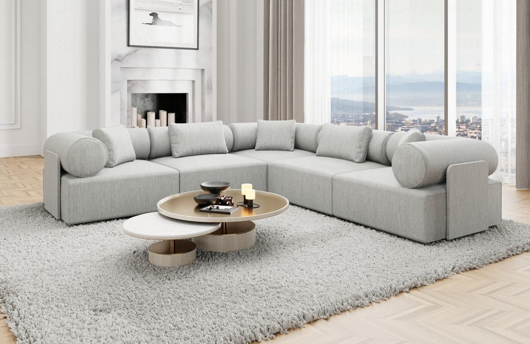 Ecksofa Laguardia L-Form aus Stoff