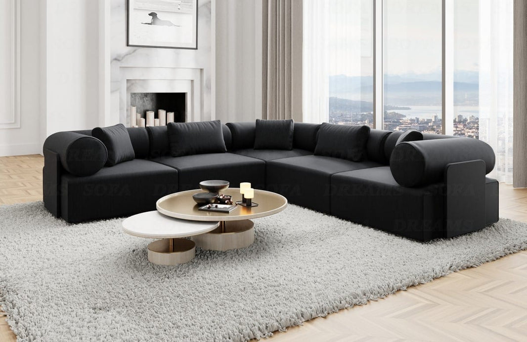 Ecksofa Laguardia L-Form aus Stoff