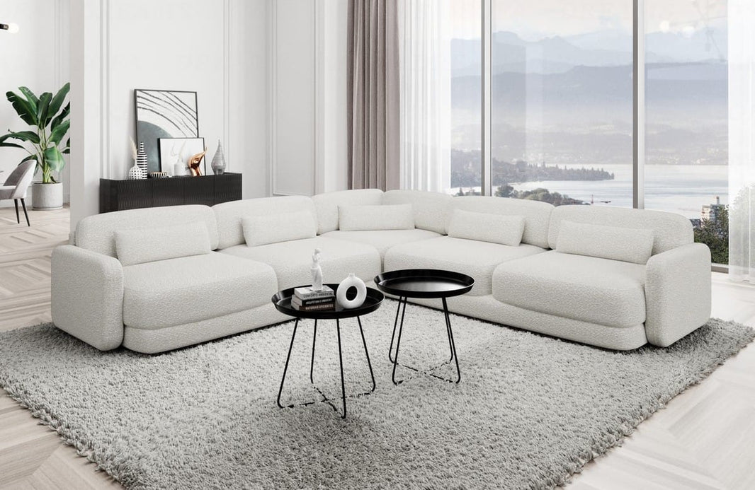 Ecksofa Valencia L-Form aus Stoff