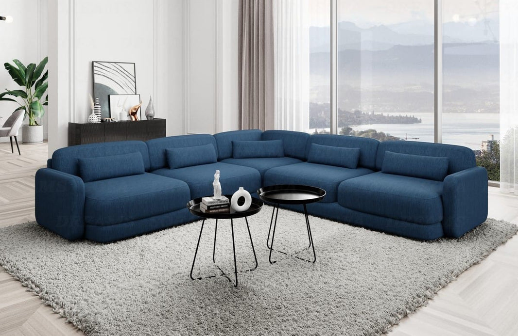 Ecksofa Valencia L-Form aus Stoff