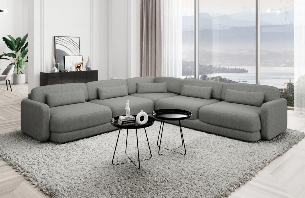 Ecksofa Valencia L-Form aus Stoff