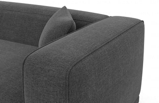 Stoff Ecksofa Merida L-Form Anthrazit
