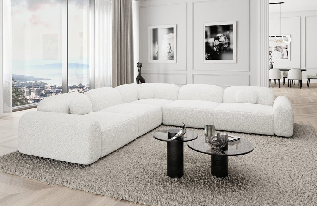 Ecksofa Barcelona L-Form aus Stoff