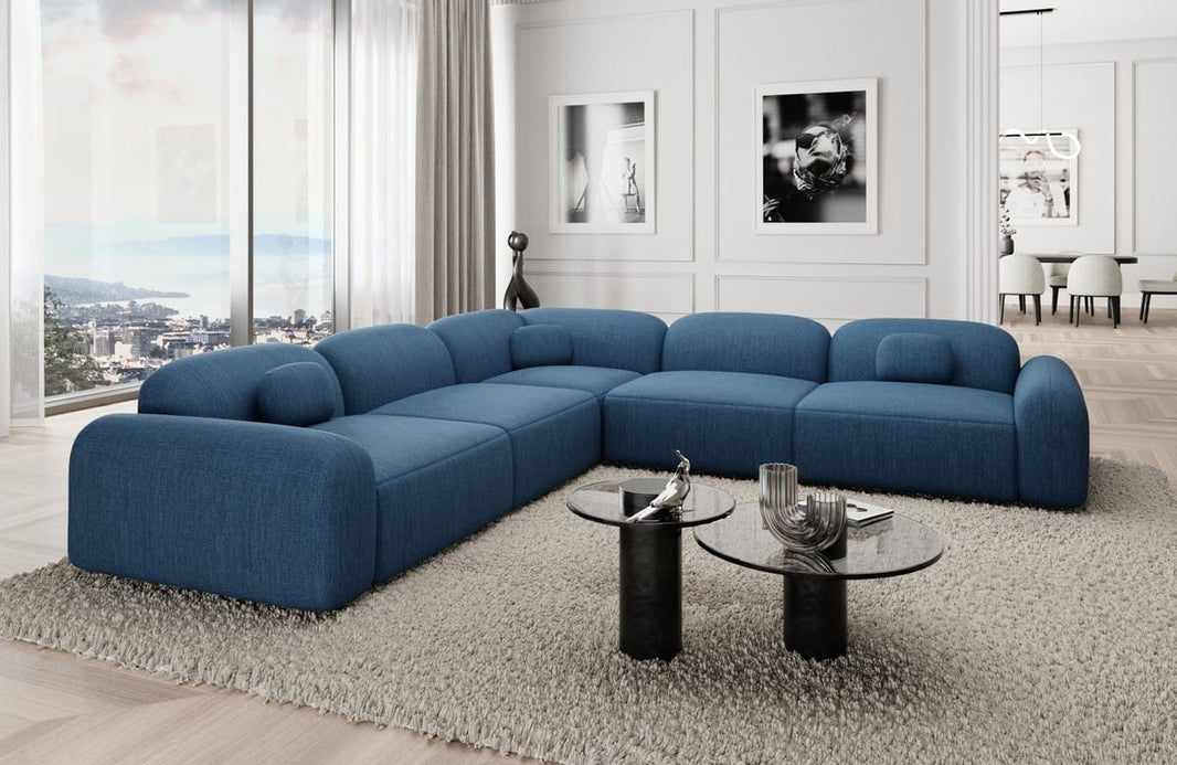 Ecksofa Barcelona L-Form aus Stoff