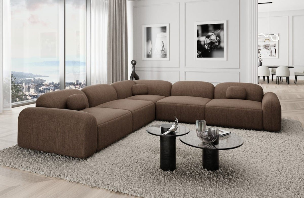 Ecksofa Barcelona L-Form aus Stoff