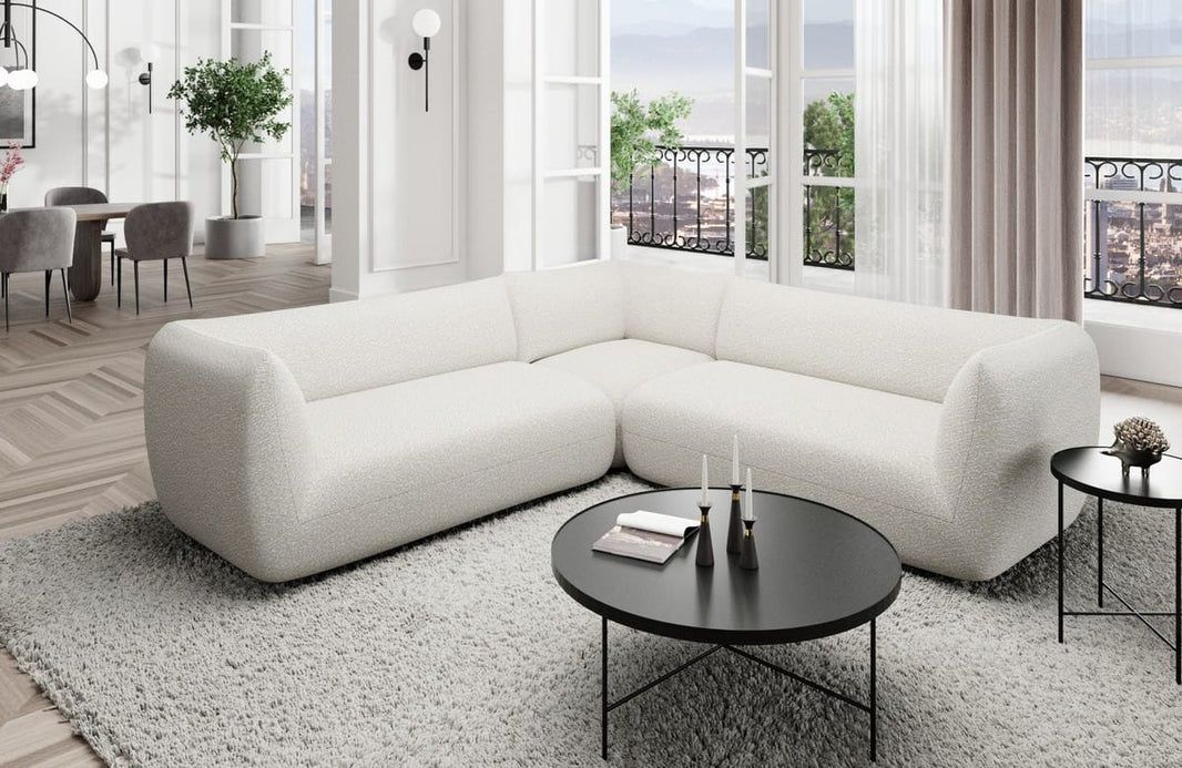 Couch Madrid L-Form in Stoff
