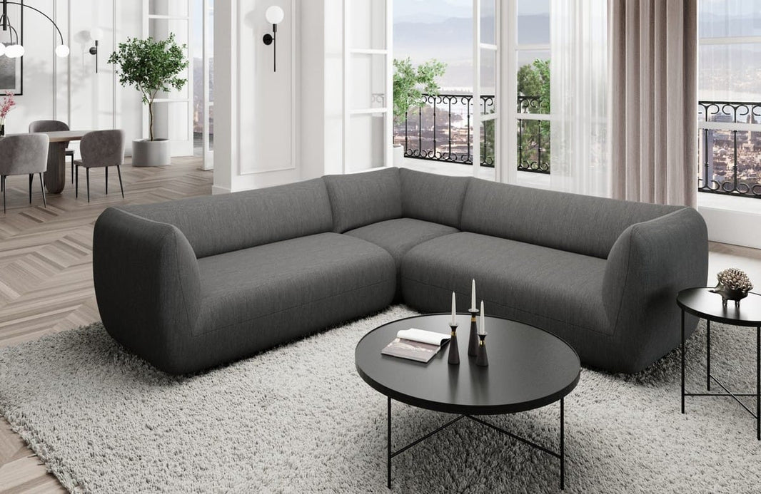 Couch Madrid L-Form in Stoff