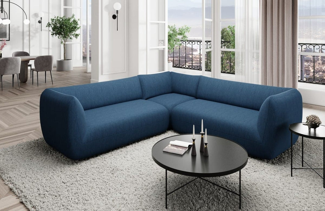 Couch Madrid L-Form in Stoff