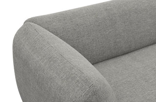 Couch Madrid L-Form in Stoff Dunkelgrau