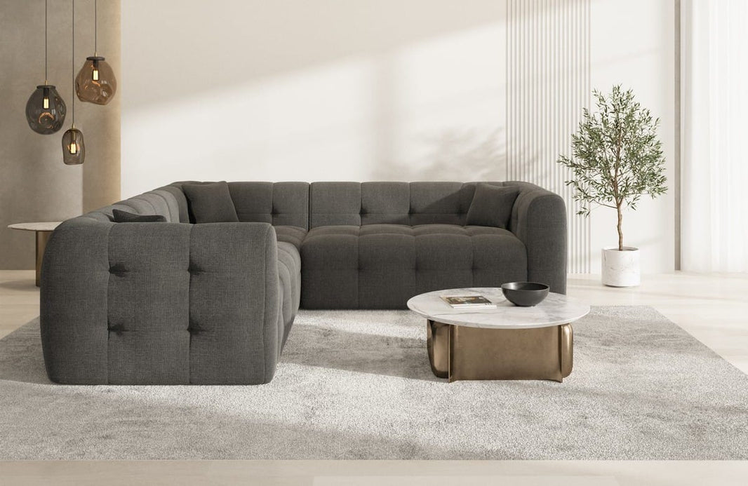 Stoff Ecksofa Sevilla L-Form