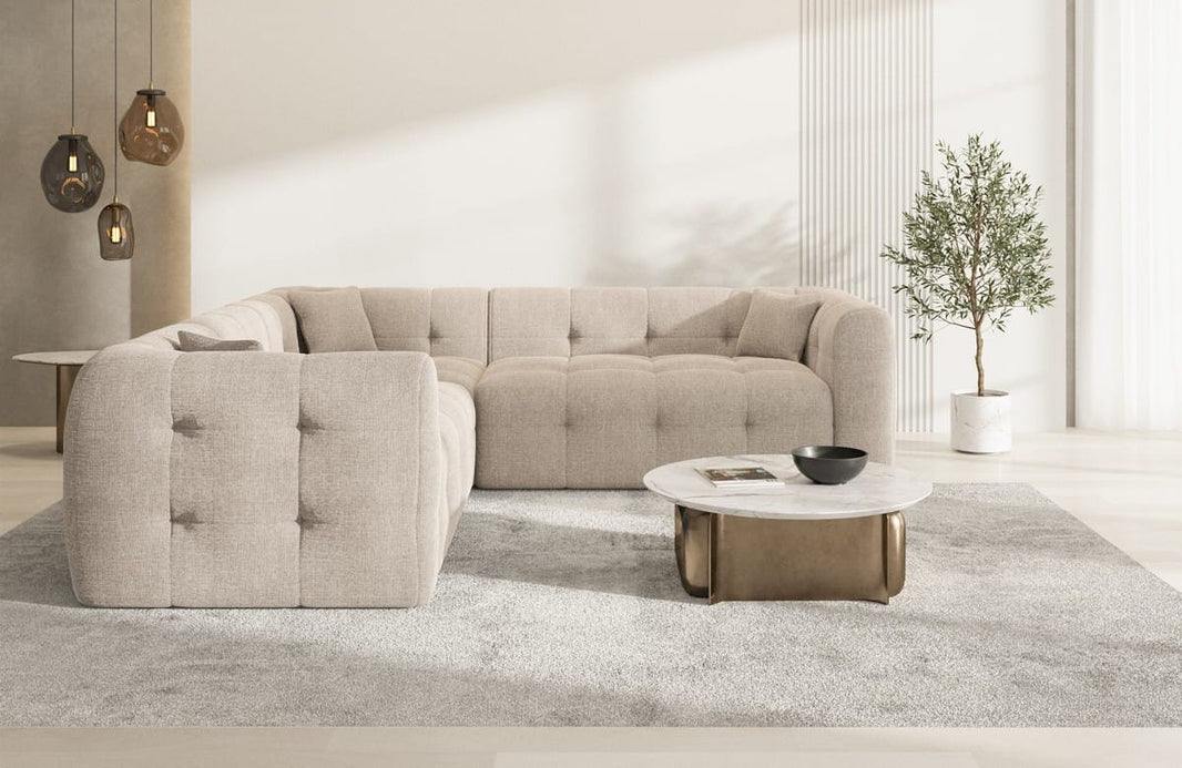 Stoff Ecksofa Sevilla L-Form