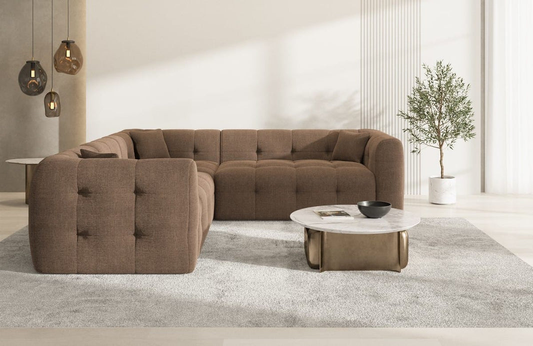 Stoff Ecksofa Sevilla L-Form