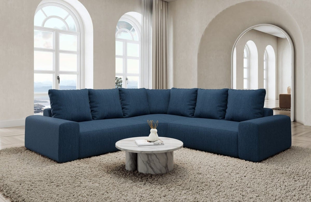 Couch Gomera L-Form in Stoff