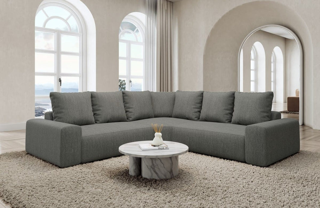 Couch Gomera L-Form in Stoff